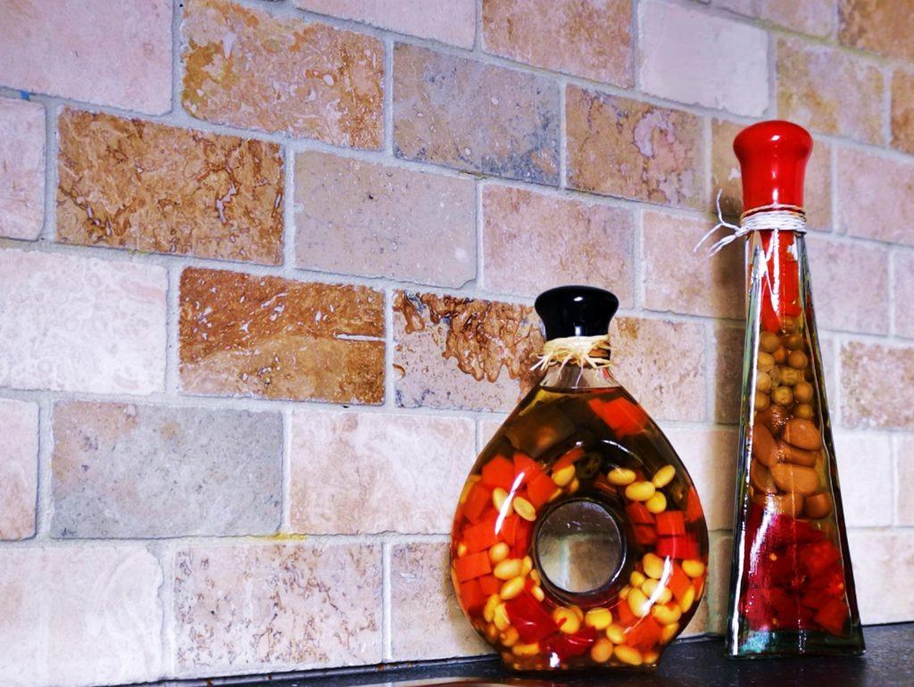 Tiles and jars at F.G Walton Plumbing Centre in Nottinghamshire
