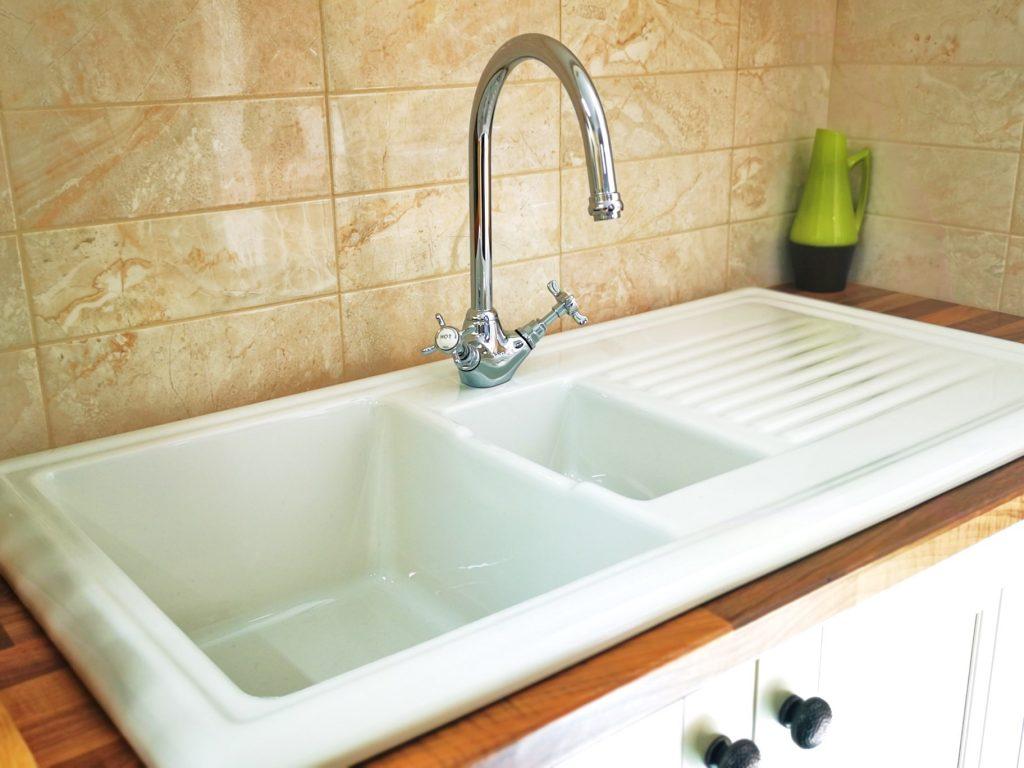 Webburn 1.5 bowl White ceramic sink at F.G Walton Plumbing Centre in Nottinghamshire